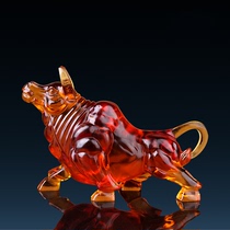 Glazed cow ornaments glazed crafts living room wine cabinet decorations boss desk ornaments pioneer ox ornaments