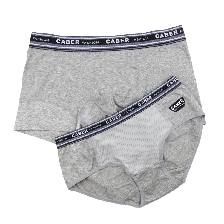 Đồ lót cặp đôi Carberi Đàn ông và phụ nữ thể thao màu rắn cotton màu đen và trắng quần boxer tam giác 3954 5954 quần lót nữ cạp cao