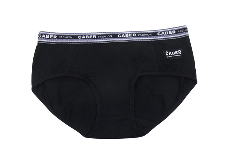 Đồ lót cặp đôi Carberi Đàn ông và phụ nữ thể thao màu rắn cotton màu đen và trắng quần boxer tam giác 3954 5954