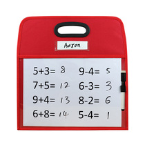 Erasable Write File Bag Portable Dry Wipe Bag Learning Information Contained Hand Writing Board Bag Graffiti Board