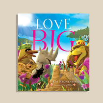Animation designer David Miles animal theme picture book new work) Love Big) hardcover edition