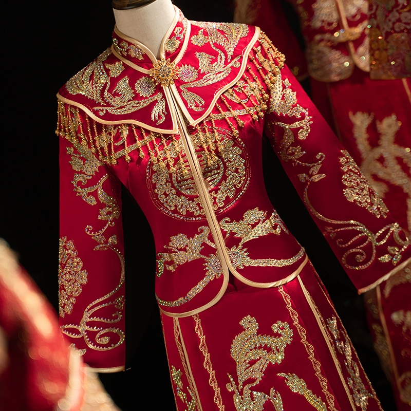Summer thin suhe traditional wedding dress for bride, 2021 years, suitable for teen, Chinese style, fitted