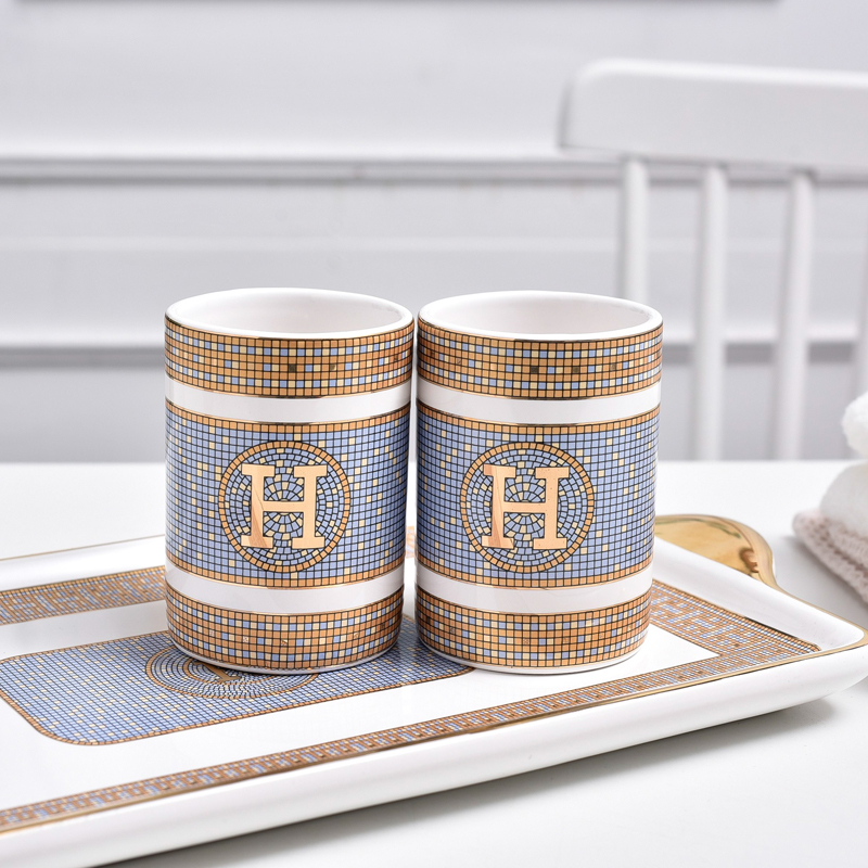 Creative European-Style British Ceramic Mug, Water Cup, Nordic Afternoon Tea Cup, Coffee Cup, Mouthwash Cup, Aima Cup