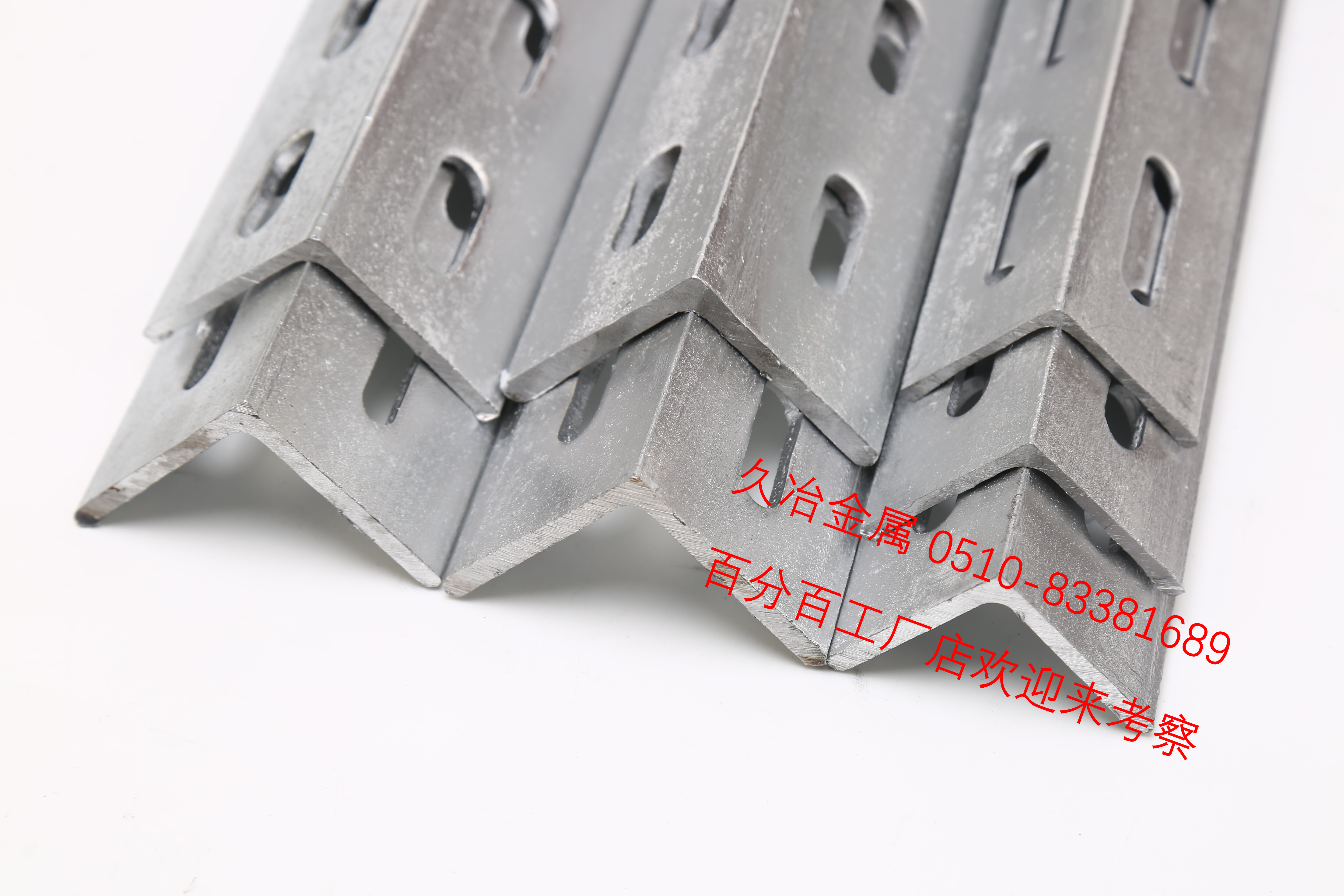 Shelf 40mm angle steel duct air conditioning bracket national standard hot-dip galvanized punched angle steel thickened corner iron spot