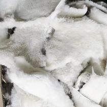 Supply large pieces of sheepskin with more than 5 fingers dyed sheep shearing scraps colored shoe lining materials handmade DIY wool materials