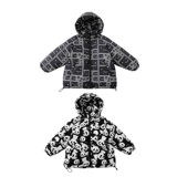 Мультяшный пуховик для мальчиков, зимняя ветрозащитная толстовка с капюшоном, детская куртка, в западном стиле, 2022, увеличенная толщина