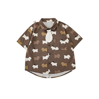 Рубашка с полным печатным щенком (N3937) место