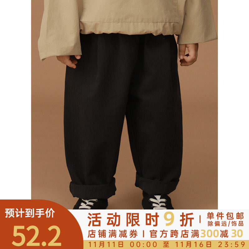 Youyou children's overalls spring and autumn models 2022 new boys' casual trousers fashionable and handsome pants Western style children's clothing
