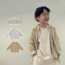 Baby childrens clothing baby coat 2021 new spring and summer boys dress childrens suit mens small suit tide coat