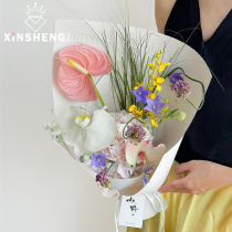 (Customized by Xinyou) Stamped flower wrapping paper flowers bouquet matching materials handmade floral gift wrapping paper materials