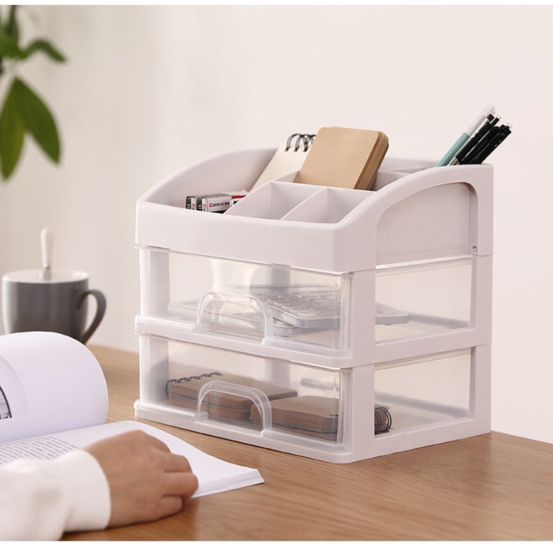 Drawer Household Dustproof Storage Box Cosmetic Storage Box Desktop Multilayer Transparent Organizer Shelf Wholesale
