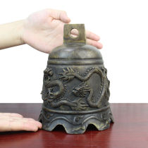 Real all copper pure copper dragon pattern medium copper bell brass peace bell copper bell ornaments medium dragon pattern bell