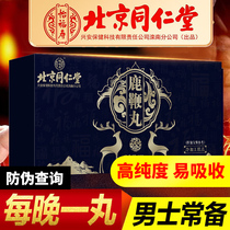 Ginseng antler deer whip pill for men Ginseng and wolf cream Pure hand-held antler male official website Tong Ren Tang Jiu Deer whip tail cream