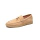 Loro*Piana pure original soft-soled ສະດວກສະບາຍ loafers ເກີບດຽວ flat-soled tassel ເກີບແມ່ຍິງທີ່ແທ້ຈິງ cashmere ຫນັງແທ້