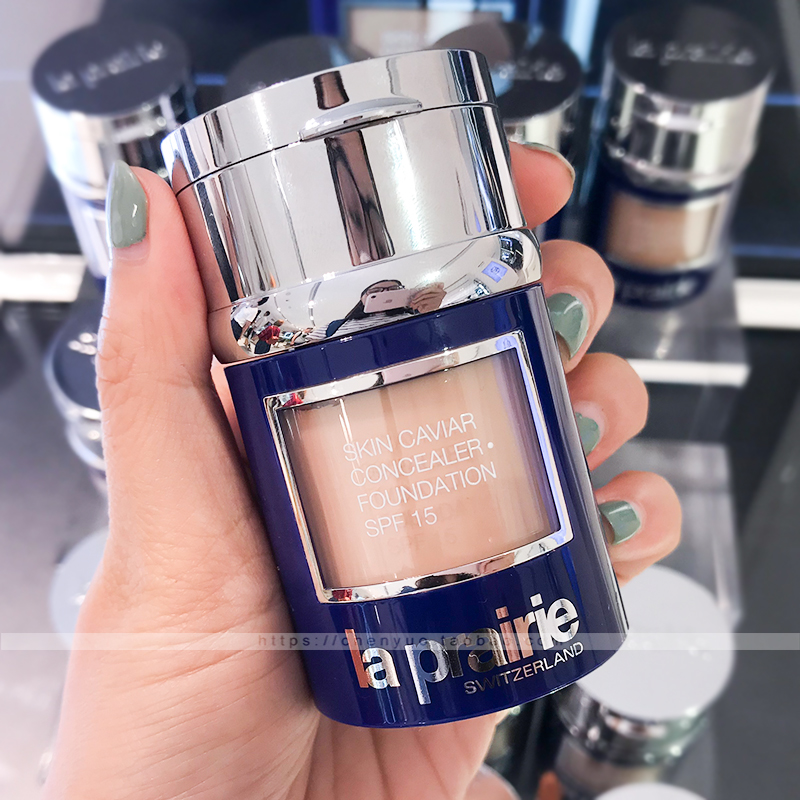 Wei Hello Switzerland La Prairie Lepponi Belle Caviar Essence Foundation 30ml Blue Bottle Powder Cream