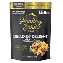 Healthy Earth Deluxe Delight Mixed Nut Trail Mix With Che