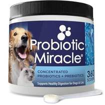 Probiotics for Dogs -(360 Scoops)-Probiotic Miracle -Adva