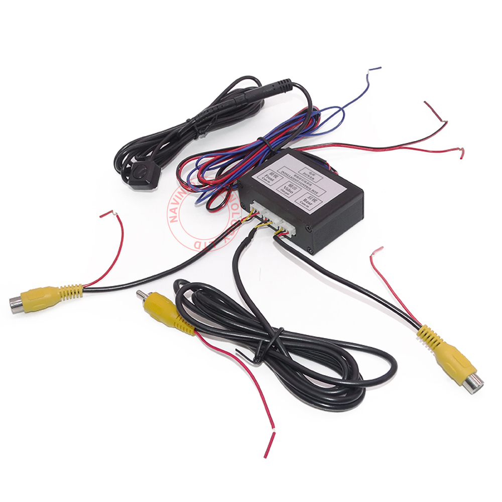 Front car Rear camera Switch Converter Box 2 Channel Control Box VW Ford Audi