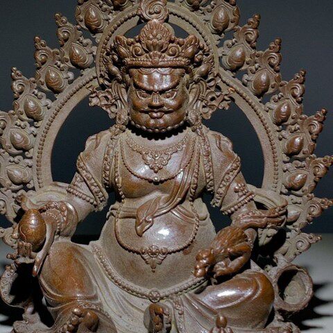 Old objects motionless Wang Huang chaeity Buddhist statues Pendulum Pieces Antique Old Goods Collection Old Copper Like Bag Old-Taobao