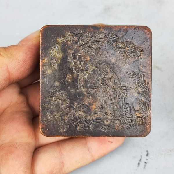 銅製 梅花墨盒 書道墨盒 印泥盒 香盒工芸品 美術品 置物 銅製 梅花墨盒 書道墨盒 印泥盒 香盒工芸品 美術品 置物 - メルカリ