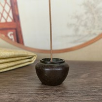 Retro vat incense stick for home living room study tabletop incense stick ornament with fine workmanship and complete coating