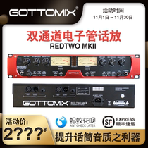 Le diagramme de la chanson Gottomix Redtwoo MKII un amplificateur de microphone à double canal électronique avec un enregistrement audio