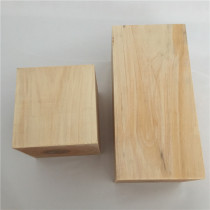 Log cube wood block mat hardwood solid wood Square bar raised bed heighten small square mat height