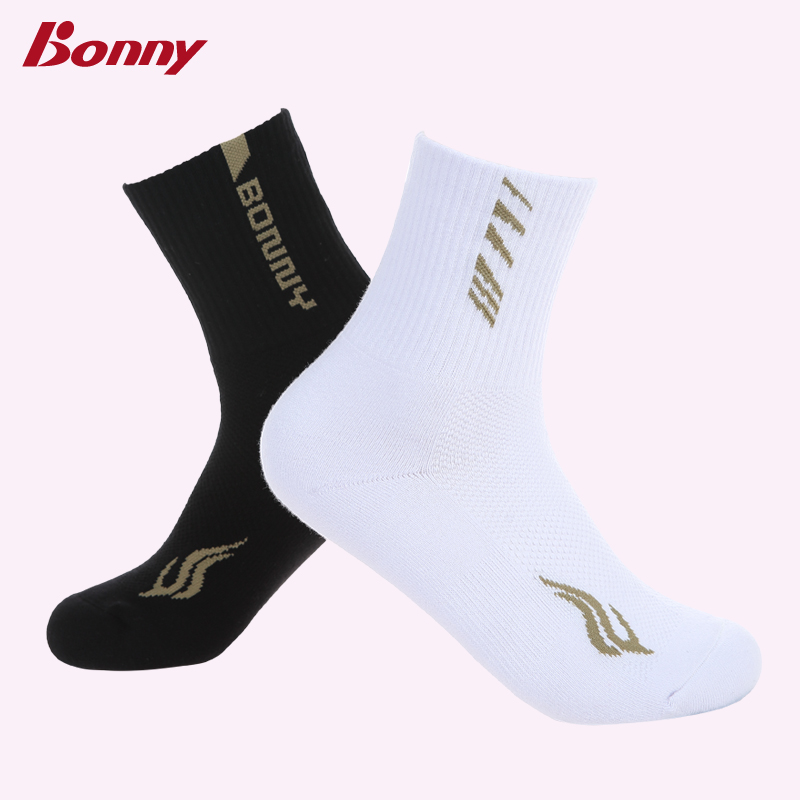 Bonny Wave Thickened Towel Bottom Professional Badminton Socks Tennis Sports Socks Non-slip Wear 