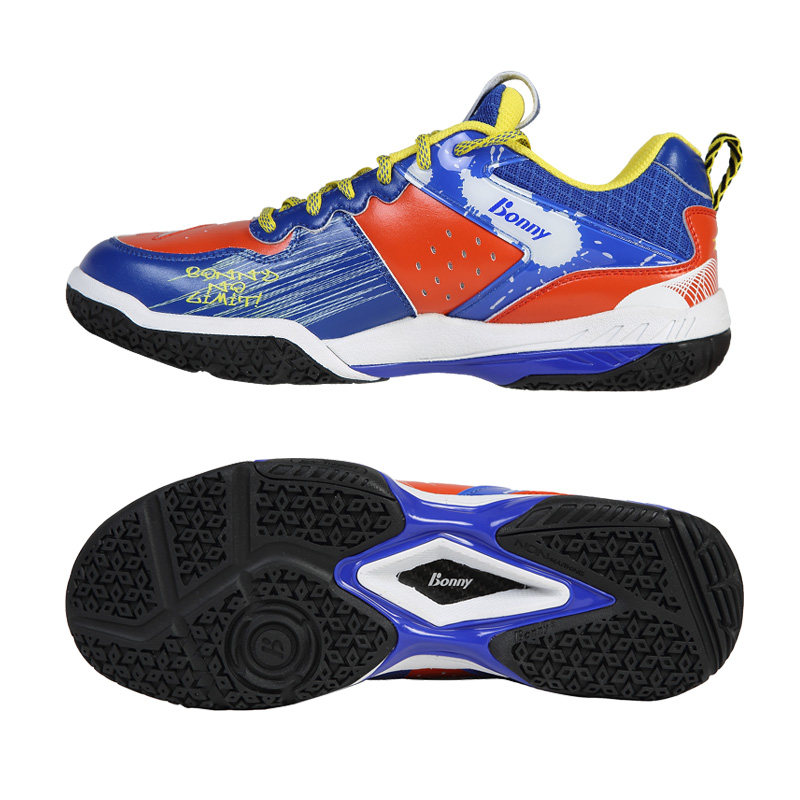 Bonny wave force Urine with 027 graffiti abrasion resistant and breathable graffiti comfortable and shock absorbing high play badminton shoes orange