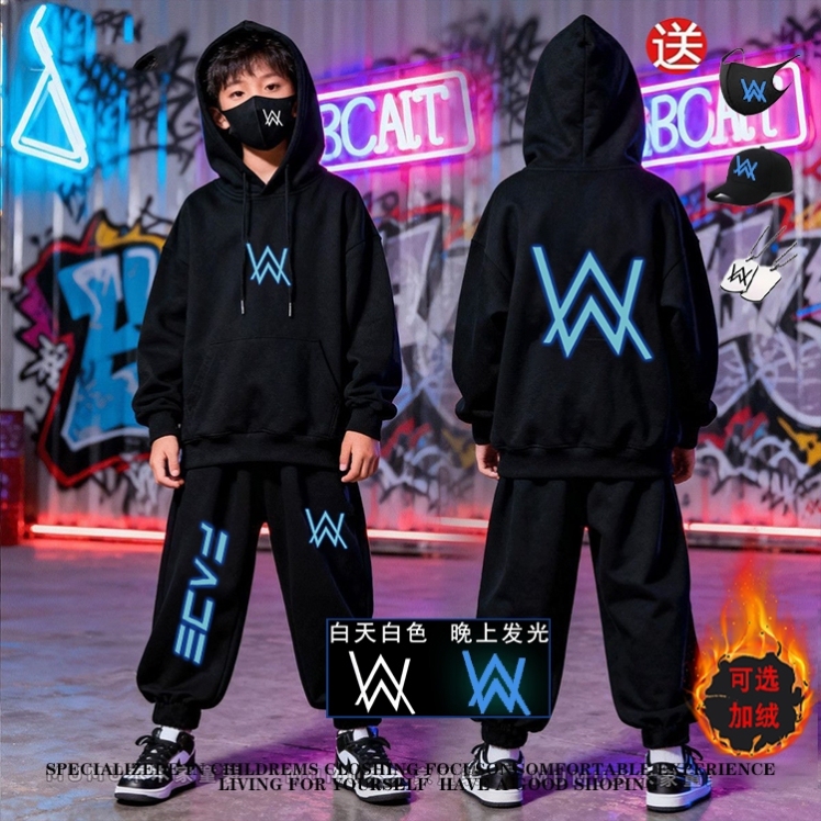 Jiahao's Same Style Sweatshirt Top, Youthful Jacket Set, Quirky Clothing, Children's Glow-In-The-Dark Adult Clothing