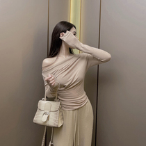 nicky autumn design sense French niche top womens long-sleeved t-shirt self-cultivation ins trendy fashion western style all-match