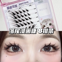 Falling tail comic eyelashes false eyelashes fox type cool and diagonal flying style dense curling and thin stems segmented fishing system