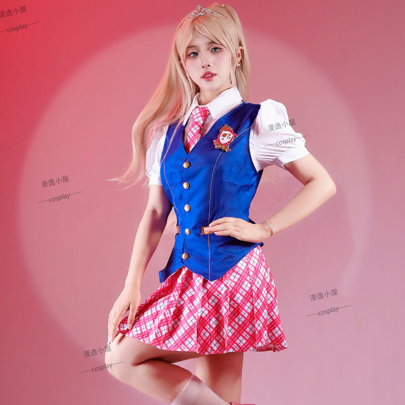 Halloween Barbie Movie Cosplay Costume Princess Academy Delancey Style Cosplay Outfit Women's Academy Style Jk Skirt