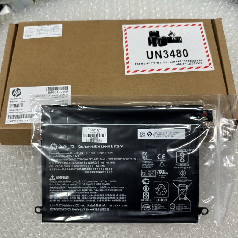 Original Hp X2 210 G2 Tpn-Q180 Tpn-Q181 Sw02Xl Hstnn-Ib7N Tablet Battery