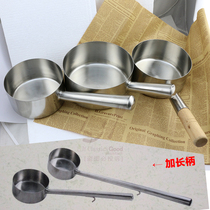 Extra thick stainless steel spoon water scoop water scoop stainless steel water shell with long handle spoon 3kg 4kg 5