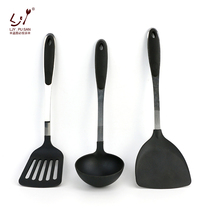 Flat bottom non-stick spatula Special nylon flat drain spatula Porridge spoon Frying pan spatula Nylon silicone spatula wok spoon Kitchenware
