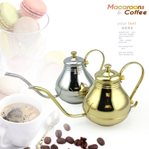 Teppanyaki utensils Gold oil pot Stainless steel court pot Hand-made coffee pot Fine mouth pot Long mouth pot Oil pot kettle