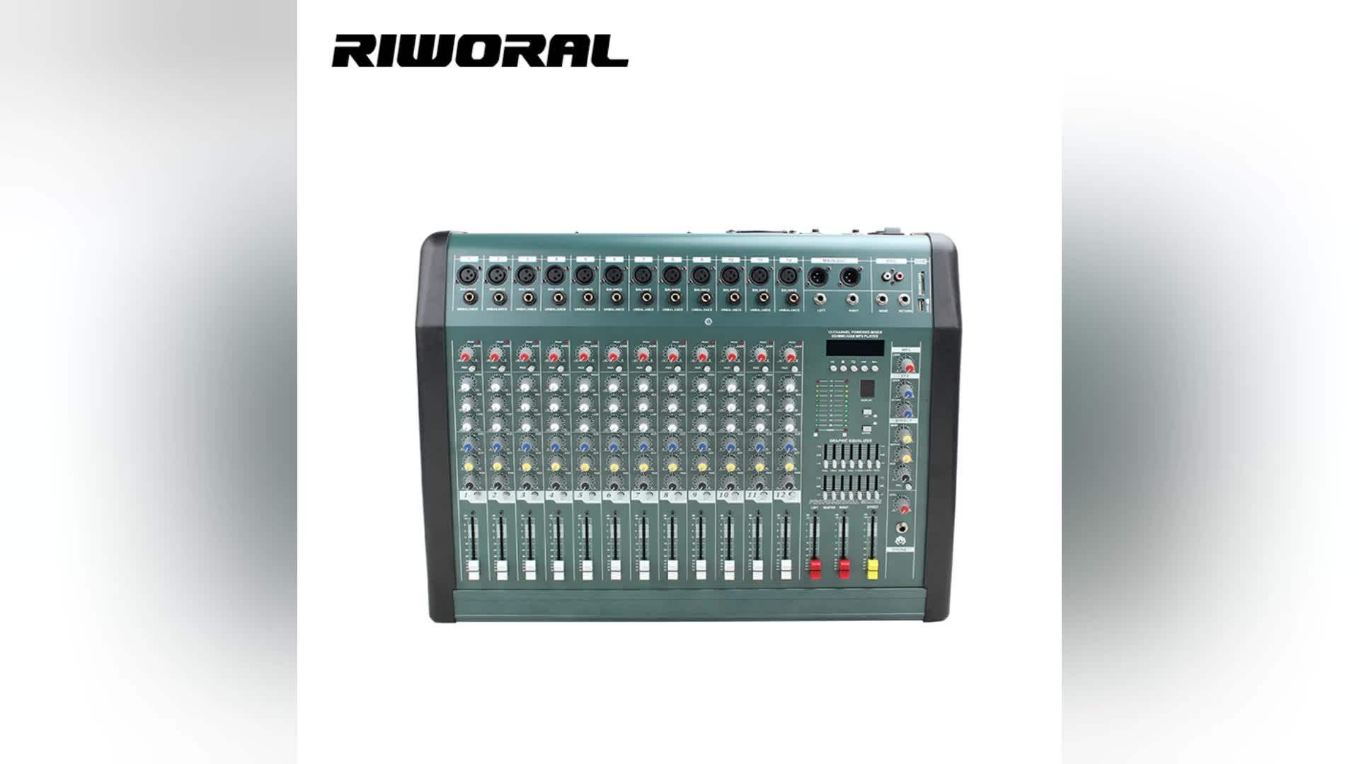 MX806 8 Channel Audio Mixer - Professional DJ & Radio Console