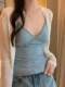 New lace pure sling vest for women, white slim and versatile hot girl with breast pads, outside and inside base top