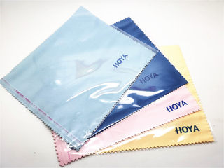 包邮买一送一日本HOYA豪雅眼镜布新乐学镜片专用超细绒布单独塑封