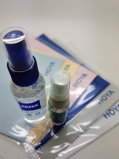 包邮买一送一日本HOYA豪雅眼镜布新乐学镜片专用超细绒布单独塑封