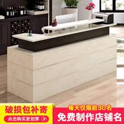 Nội thất văn phòng công ty lễ tân quầy lễ tân góc bàn trước quầy bar hình chữ L quầy quầy thu ngân - Nội thất siêu thị