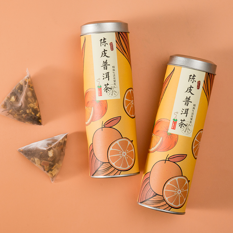 (Buy 1 Fat 2) Dried Orange Peel Pu-erh Tea Triangle Tea Bag Authentic Palace Small Green Mandarin Putea Orange Putea Orange Putea Bag Tea