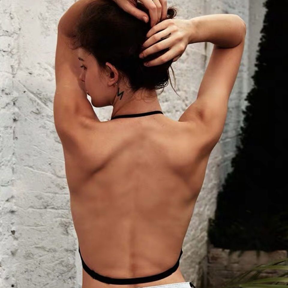 Beauty Back Underwear Woman Summer Thin sexy U type Luckback bra big chest for small hanging neck invisible lace small harnesses