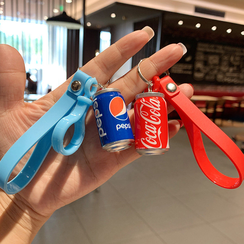 Netred Can Can Cola Car Keychain Couple Hanging in Personality Cartoon Bookbag