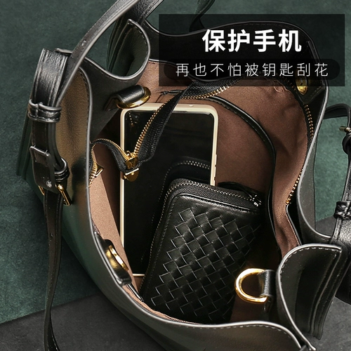 Мужская вместительная и большая ключница из овчины, сумка-органайзер, сумка через плечо, замок, из натуральной кожи, новая коллекция