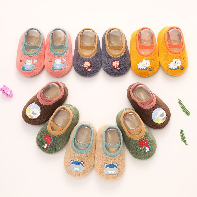 Children's floor socks Baby socks Autumn and winter anti-sandal socks Non-slip bottom newborn indoor walking socks Spring and autumn