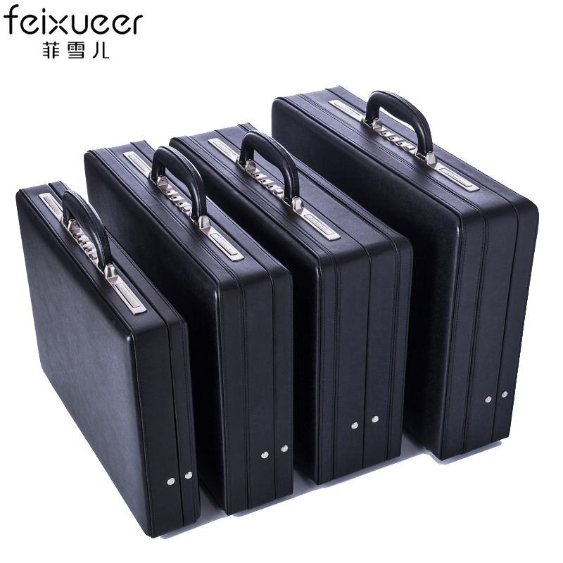 Fischer First-Layer Cowhide Briefcase Business Classic Suitcase Unisex Password Computer Case Document Bag Money Box