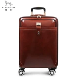 Кожаный универсальный чемодан на колесиках, 20 дюймов, из натуральной кожи