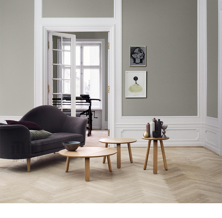 Đan Mạch thiết kế nội thất Bắc Âu nhung đơn giản sofa nhỏ đôi thời trang hình sofa giải trí chaise longue sofa thư giãn